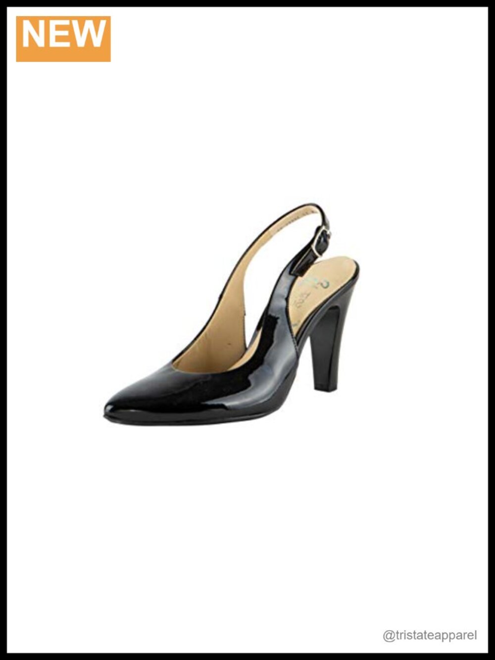 Women's Faith High Heels Faux Leather Slingback Pumps Stiletto Dress Shoes